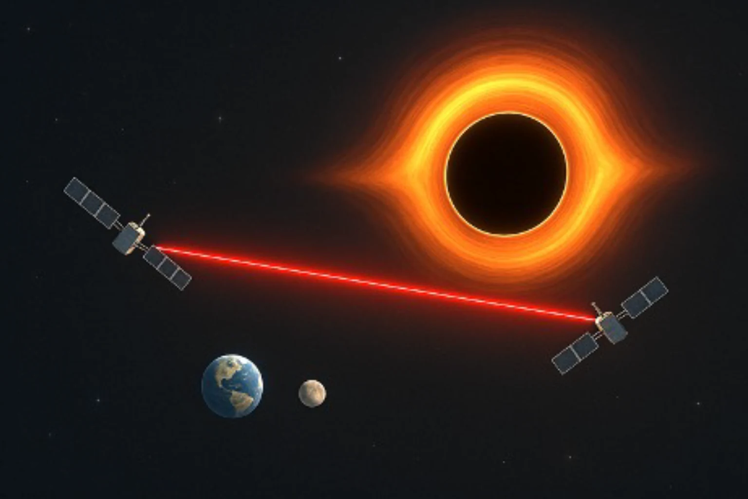 Εικόνα τεκμηρίωσης της NASA για το θέμα: OBLIVION: Παρατηρώντας μαύρη τρύπα Light μέσω έντασης cOrrelatioN.