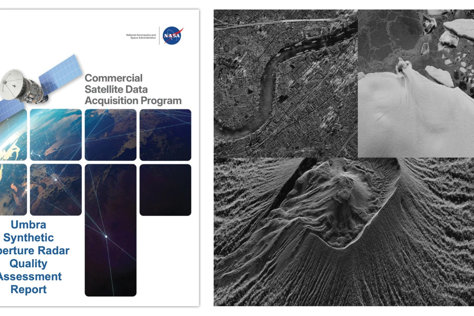 Εικόνα τεκμηρίωσης της NASA για το θέμα: Βασικές Εκθέσεις Ερευνητή και Αξιολόγησης Ποιότητας Αξιολόγηση Umbra Συνθετικά Δεδομένα Ραντάρ Διάφραξης.