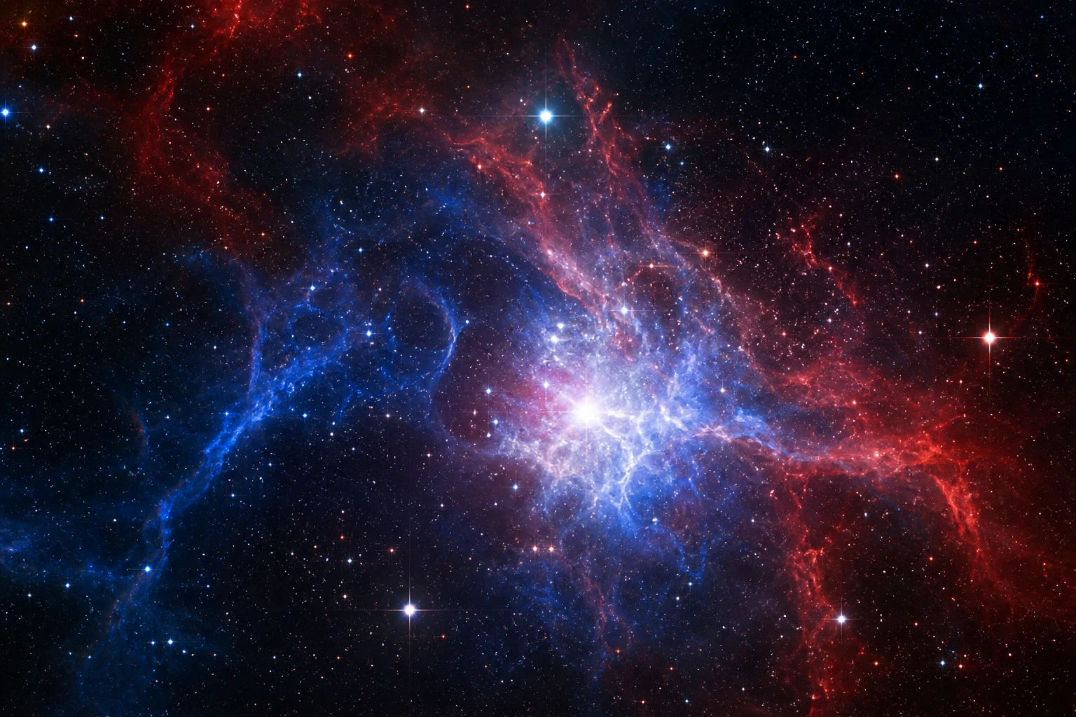 Δημοσιογραφική εικόνα για το θέμα: Η Chandra της NASA αποκαλύπτει το «κόκκινο, λευκό, μπλε» Σύμπαν για τις ΗΠΑ 250η