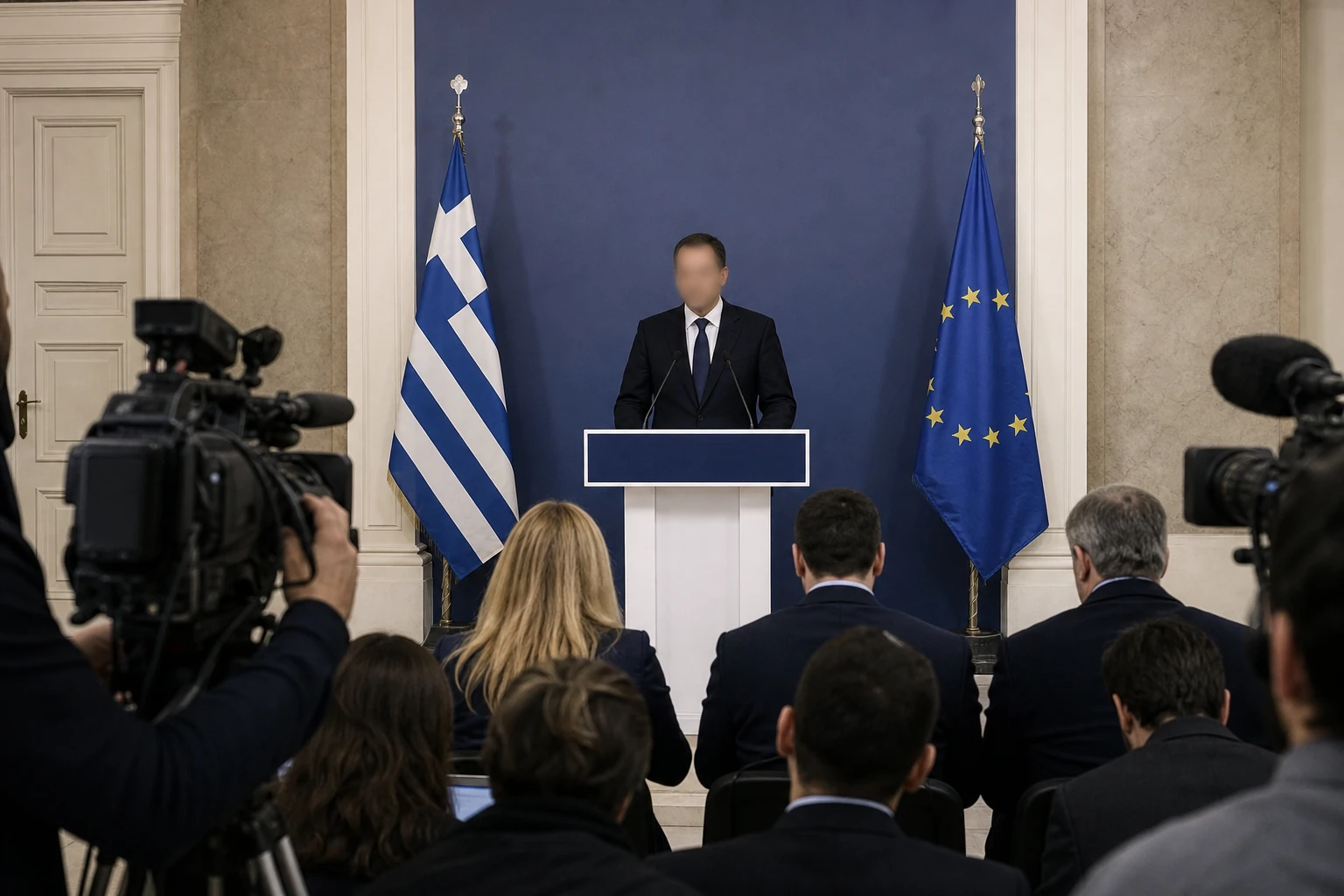 Δημοσιογραφική εικόνα για το θέμα: Ανακοίνωση του Υφυπουργού παρά τω Πρωθυπουργώ και Κυβερνητικού Εκπροσώπου Παύλου Μαρινάκη