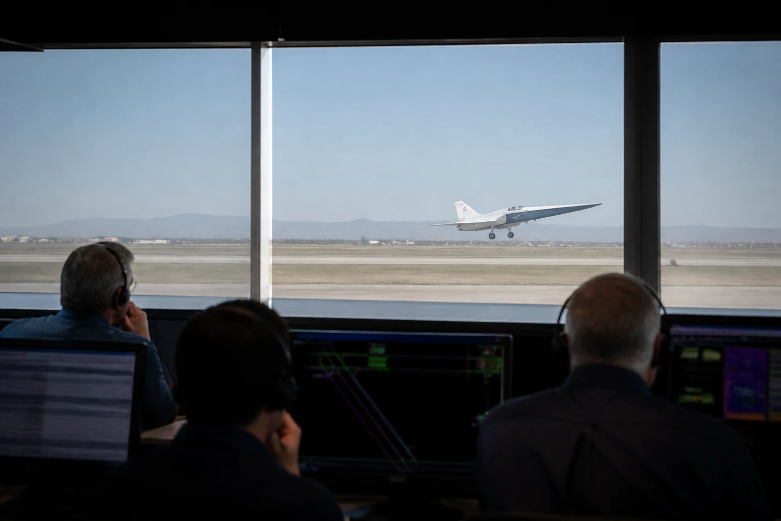 Δημοσιογραφική εικονογράφηση: Το X-59 Aircraft Flies Supersonic της NASA για πρώτη φορά
